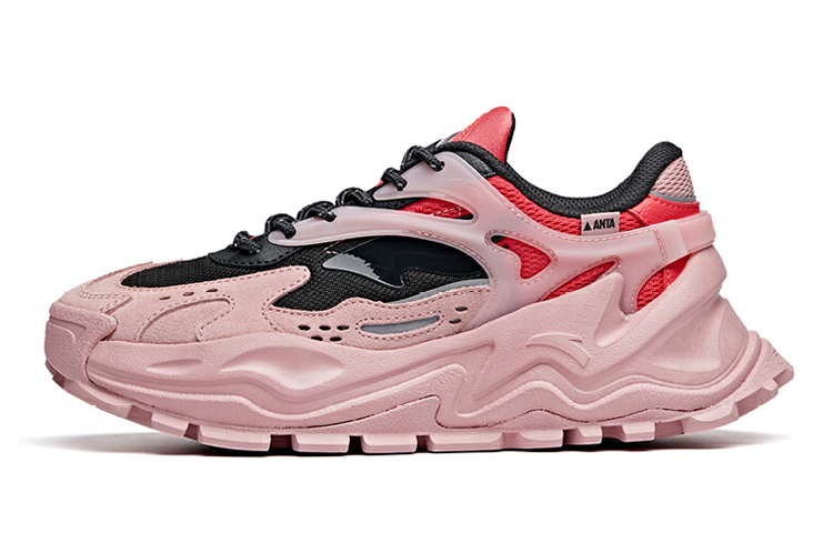 Anta Hot Non-slip Lightweight Low-Top Chunky Sneakers Women's Pink