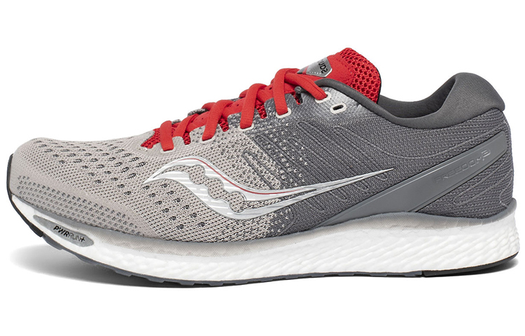 Saucony Freedom 3 Slip Resistant Shock Absorbers Lightweight Low Top Running Shoes Men's Gray Red