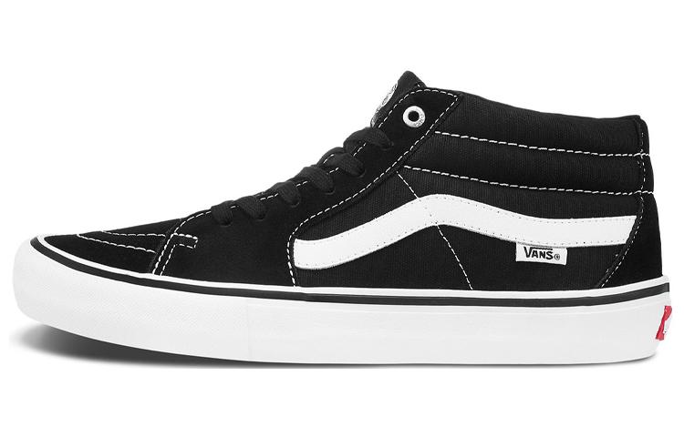 Sk8 Vans Mid Pro 'Black White'