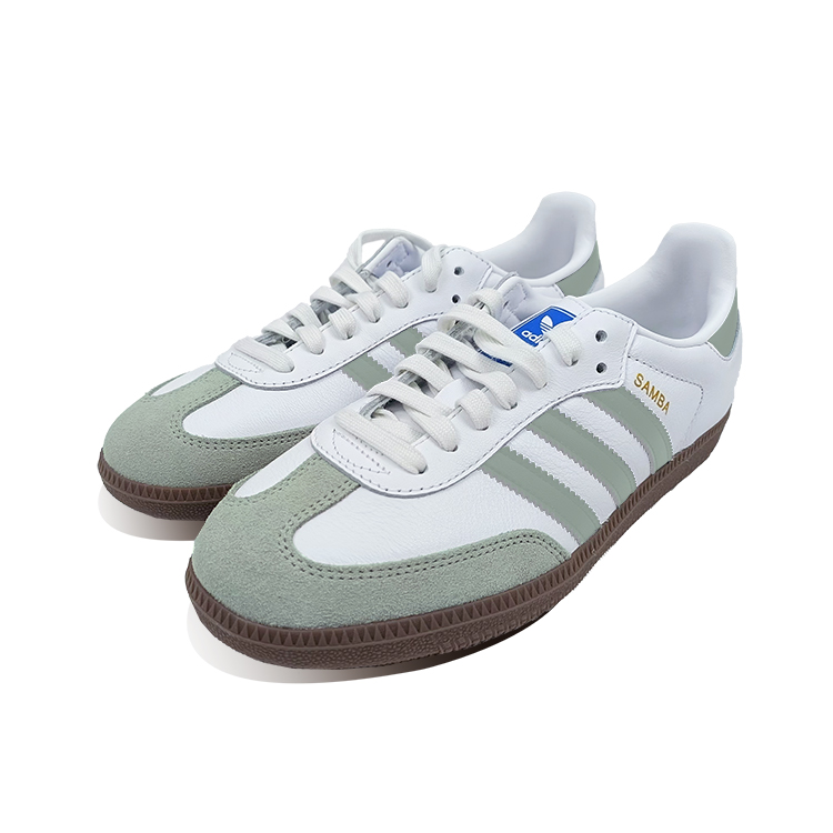 Adidas Originals SAMBA OG Anti-Slip Wear-Resistant Low-Top Skateboard Shoes Unisex White Green купить в интернет-магазине Yoocart с быстрой доставкой по России.
