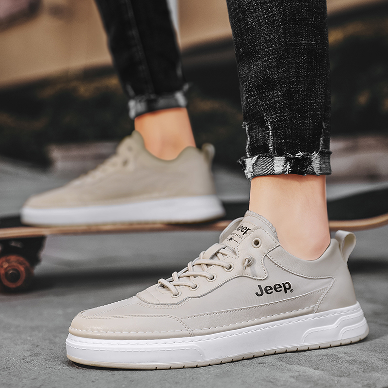Jeep Skateboard Shoes Men's Low top Apricot купить в интернет-магазине Yoocart с быстрой доставкой по России.