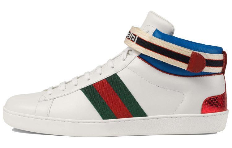 GUCCI Ace Stripe High Top White