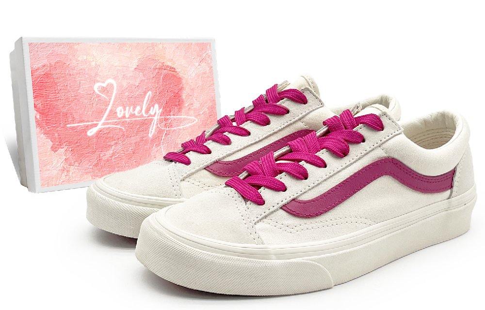 Vans Style 36 Anti-Slip And Wear-Resistant Breathable Low-Top Skateboard Shoes Unisex White Pink