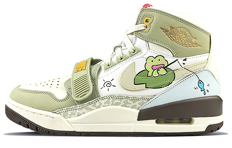 Jordan Legacy 312 High-Top Vintage Basketball Shoes Men's Green