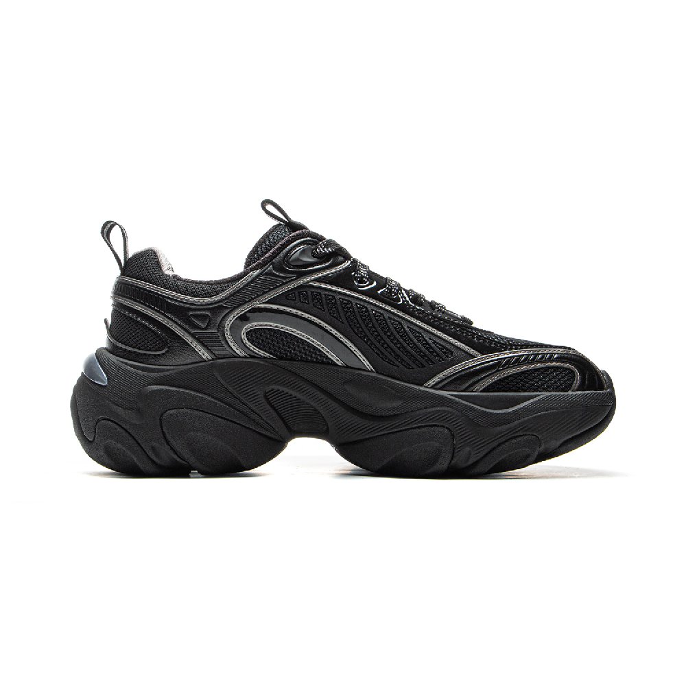 LiNing Wear-Resistant Slip-Resistant Lightweight Low-Top Casual Shoes Women's Black