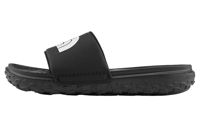 THE NORTH FACE NEVER STOP EVA Slip-Resistant Abrasion-Resistant Slide Slippers Men's Black White Asian Version