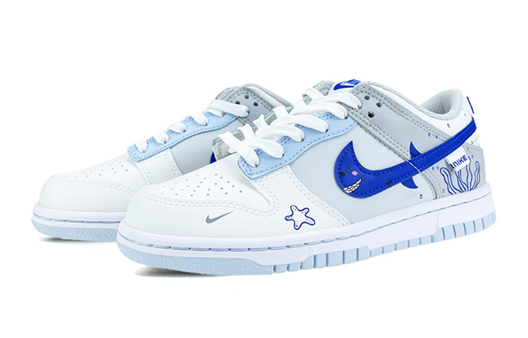 Nike Dunk Low Ivory Hyper Royal Low-Top Skateboard Shoes GS Blue Gray White купить в интернет-магазине Yoocart с быстрой доставкой по России.