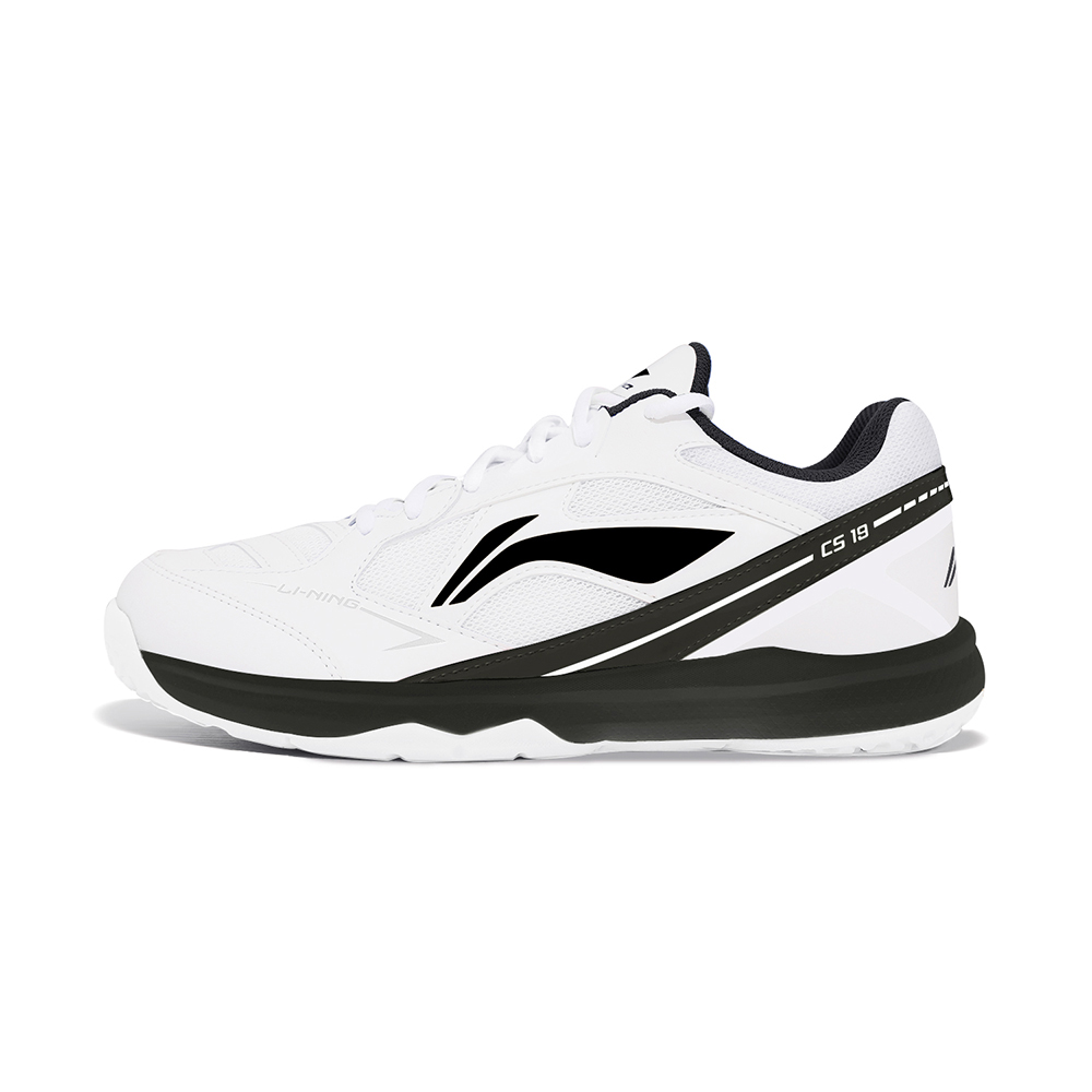 LiNing Anti Slip And Wear Resistant Breathable Badminton Shoes Training Shoes Black White