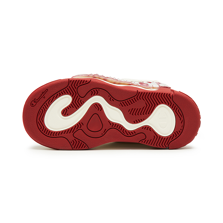 Champion Puffy Jelly Shoes Low Top Skateboard Shoes Unisex Milk White/Ember Red купить в интернет-магазине Yoocart с быстрой доставкой по России.