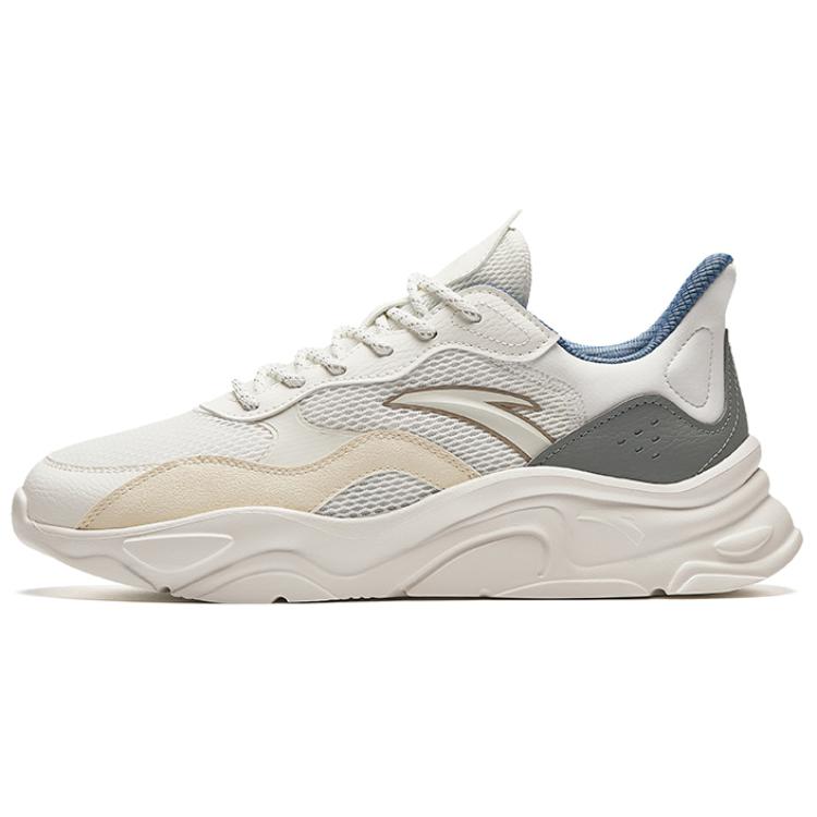 Anta Little Millennium Cushioned Slip-Resistant Low-Top Casual Shoes Men's White Green