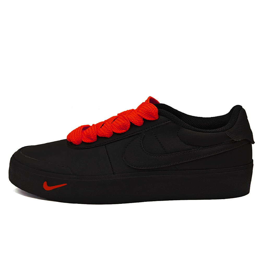 Nike Court Shot Rouge Non slip Lightweight Low Top Skateboard Shoes Unisex Red
