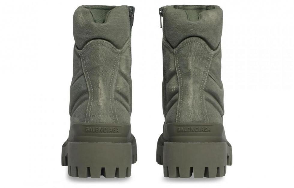 Balenciaga Combat Strike Boots 'Washed Green Cotton' купить в интернет-магазине Yoocart с быстрой доставкой по России.
