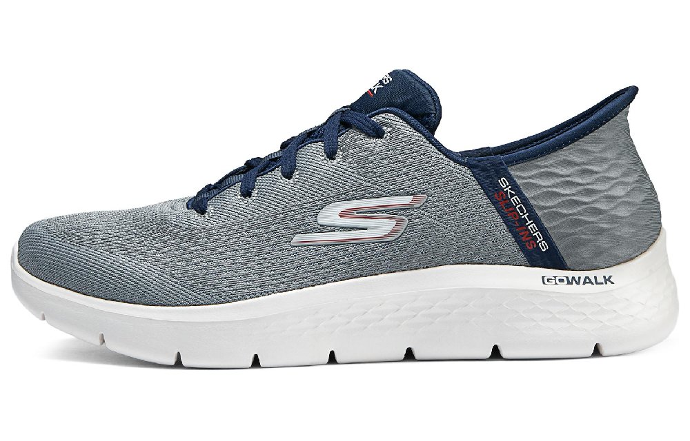 Skechers Go Walk Fle Hands Free Slip-Ins Low-Top Casual Shoes Men's Gray Blue