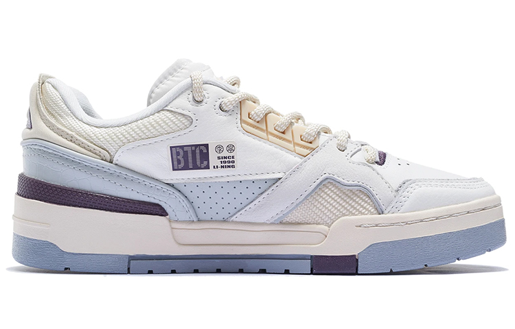 LiNing 001 BTC SP Low Top Skateboard Shoes Women's White Purple купить в интернет-магазине Yoocart с быстрой доставкой по России.
