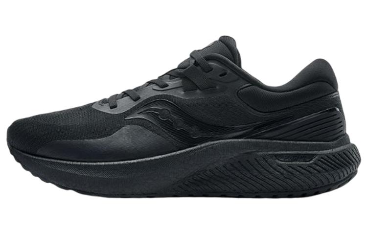 Saucony Surge 1 Shock Absorbers Slip Resistant Abrasion Resistant Low Top Running Shoes Unisex Black
