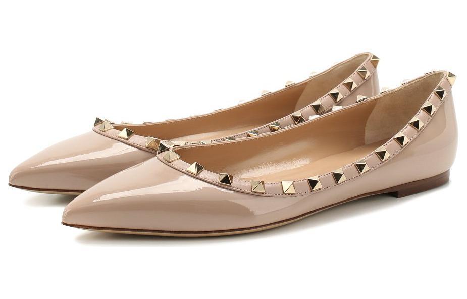 Valentino Rockstud Patent Leather Flats Women's купить в интернет-магазине Yoocart с быстрой доставкой по России.