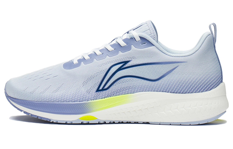 LiNing Red Hare 5 Cushioned Slip Resistant Abrasion Resistant Low Top Running Shoes White Purple