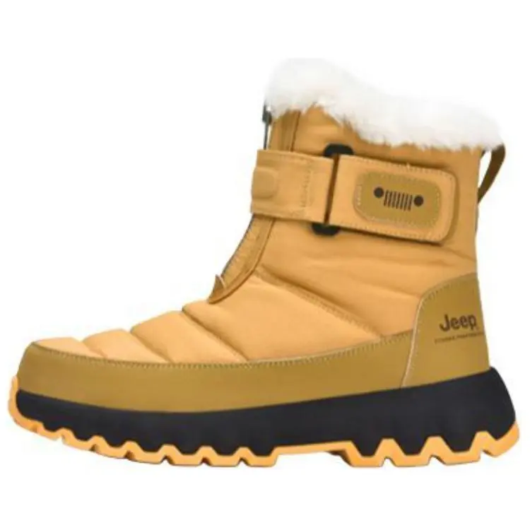 Jeep Short Snow Boots Unisex Gold