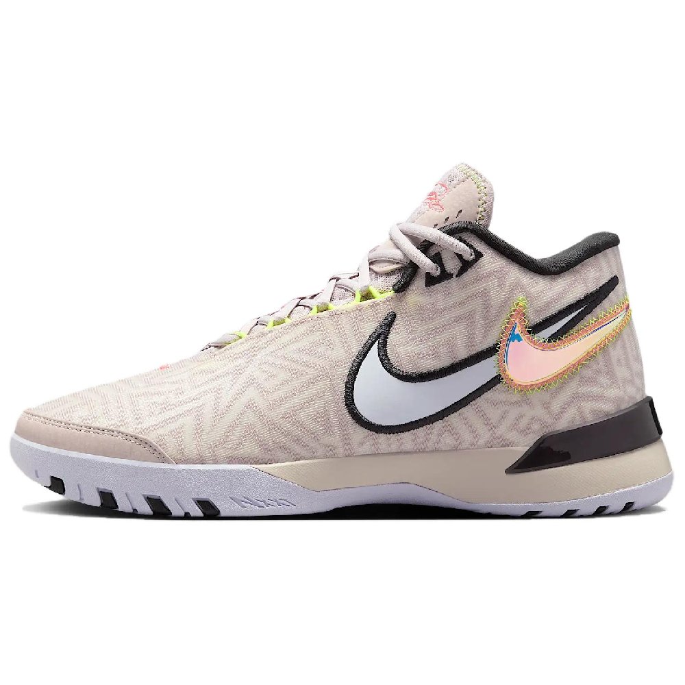 Nike LeBron NXXT Genisus Anti Slip Wear Resistant Mid Top Basketball Shoes Men's Khaki