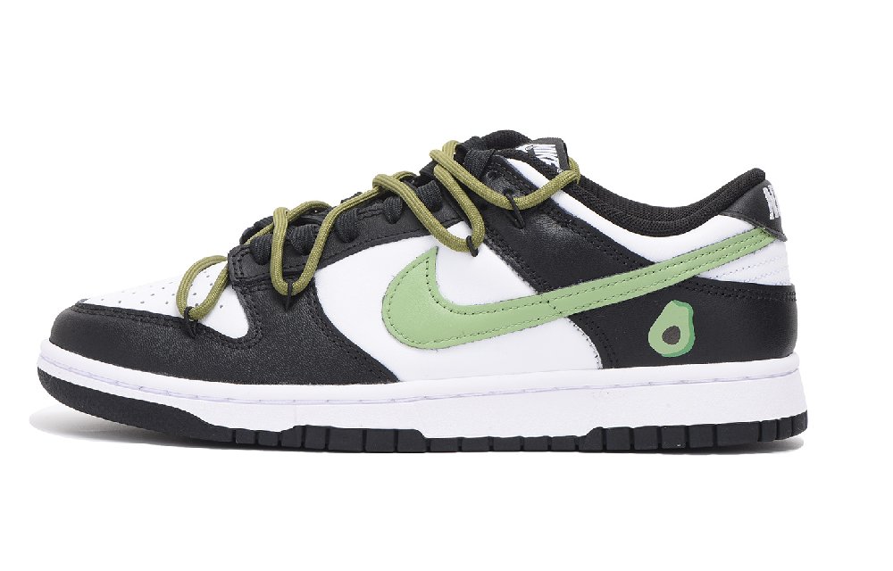 Nike Dunk Low Retro Low-Top Skateboard Shoes Men's Black Green