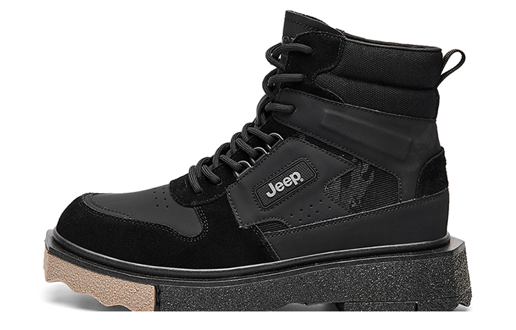 Jeep Martin Boots Men Black