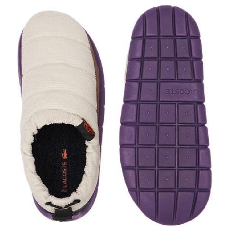 LACOSTE Low-Top Casual Shoes Women's White Purple купить в интернет-магазине Yoocart с быстрой доставкой по России.