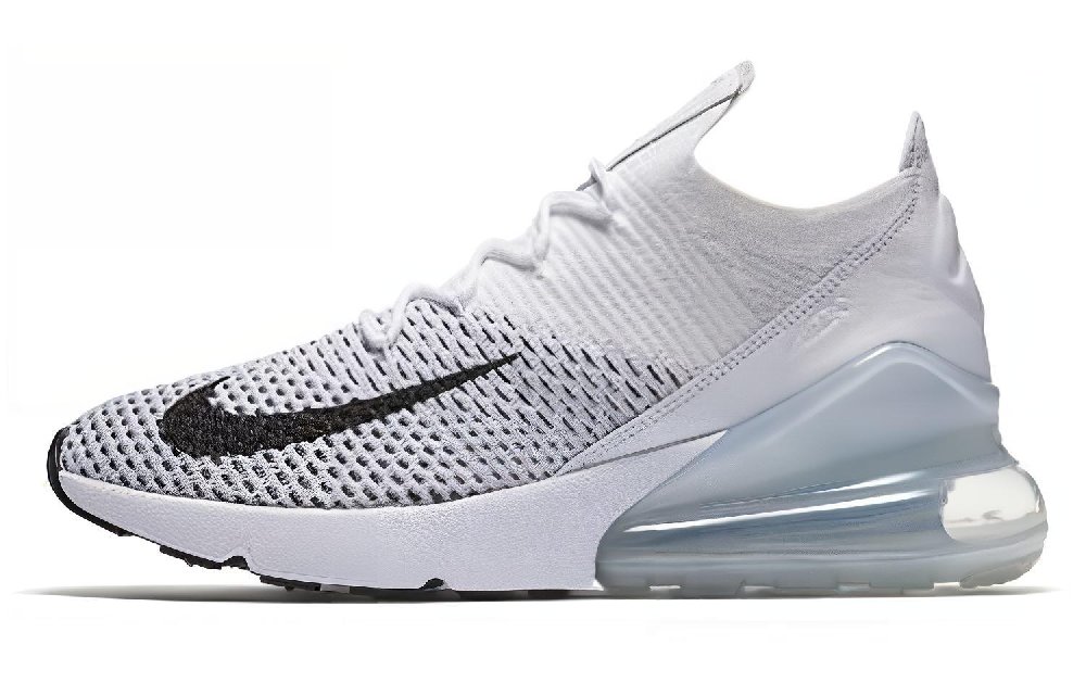 Nike Air Max 270 Flyknit White Black Women's