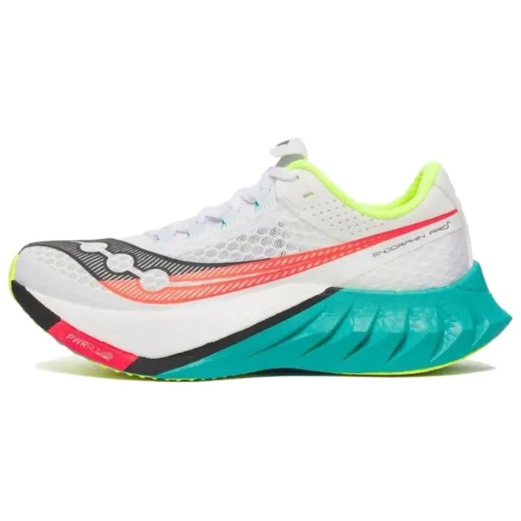 Saucony Endorphin Pro 4 Abrasion Resistant Low Top Running Shoes Women's White