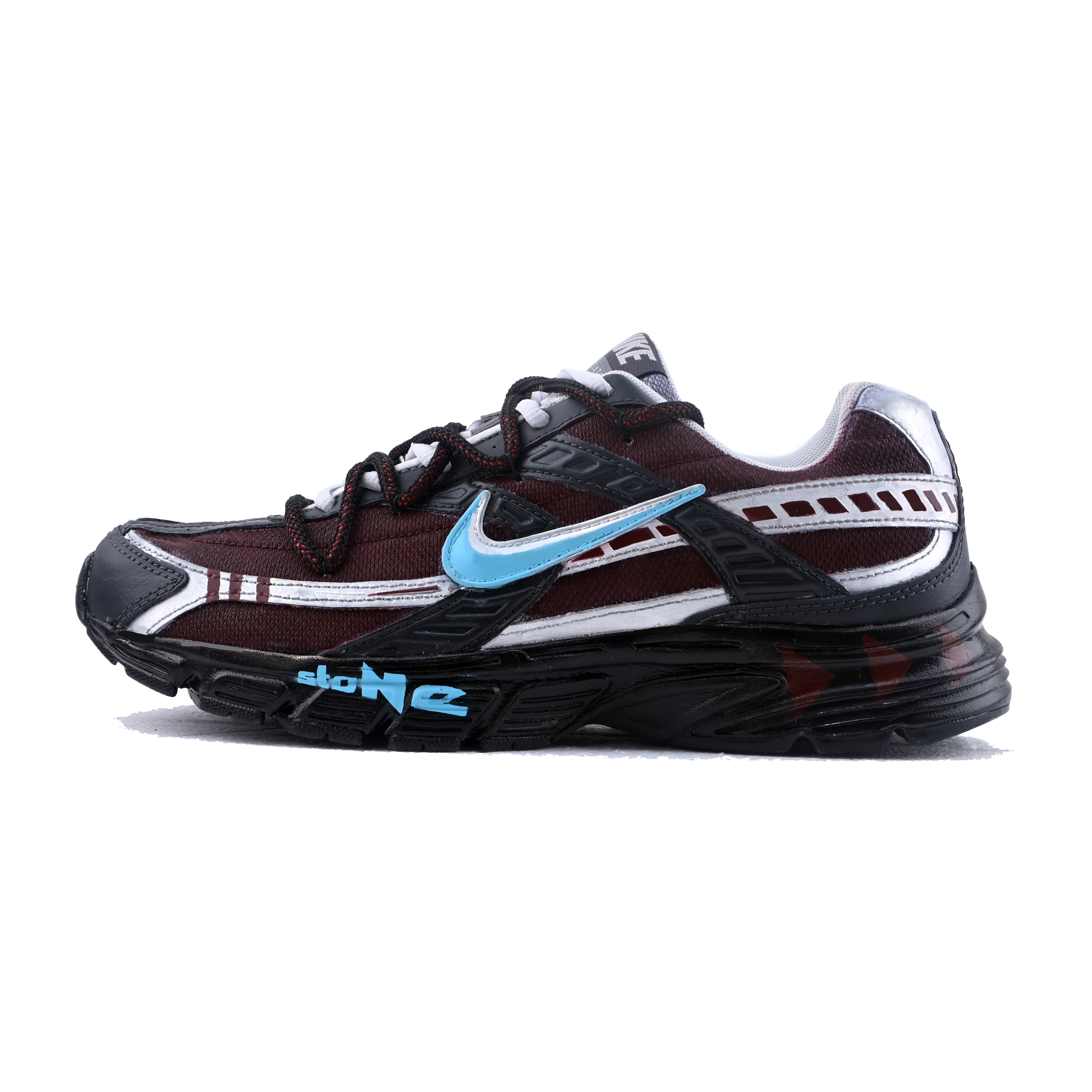 Nike Initiator Slip Resistant And Breathable Low top Casual City Commute Running Shoes Men's Dark Red