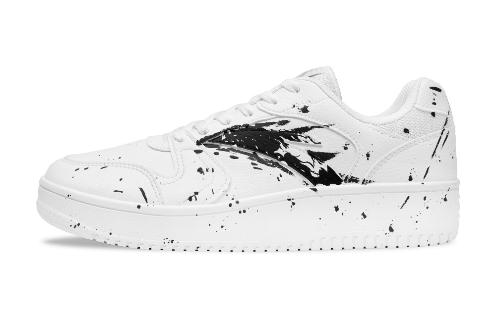 Anta Slip-Resistant Breathable Height Increasing Low-Top Skateboard Shoes Men's White