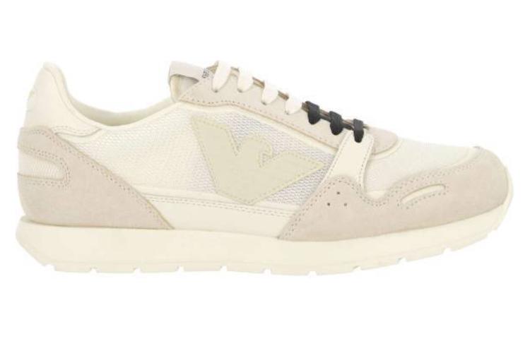 EMPORIO ARMANI Low top Casual Shoes Men's White Gray