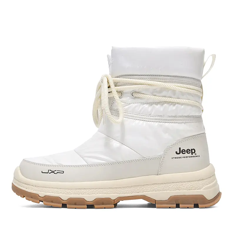 Jeep Crew Snow Boots Unisex White