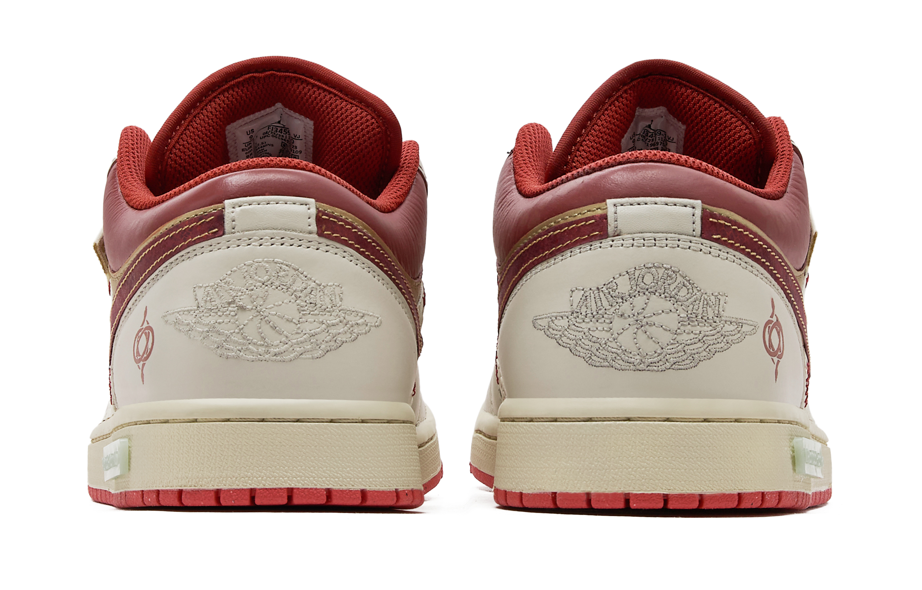 Jordan Air Jordan 1 Wear-Resistant Low-Top Vintage Basketball Shoes Men's Beige Red купить в интернет-магазине Yoocart с быстрой доставкой по России.