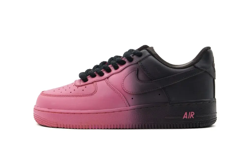 Nike Air Force 1 Abrasion Resistant Height Increasing Low top Skateboard Shoes Unisex Barbie Pink