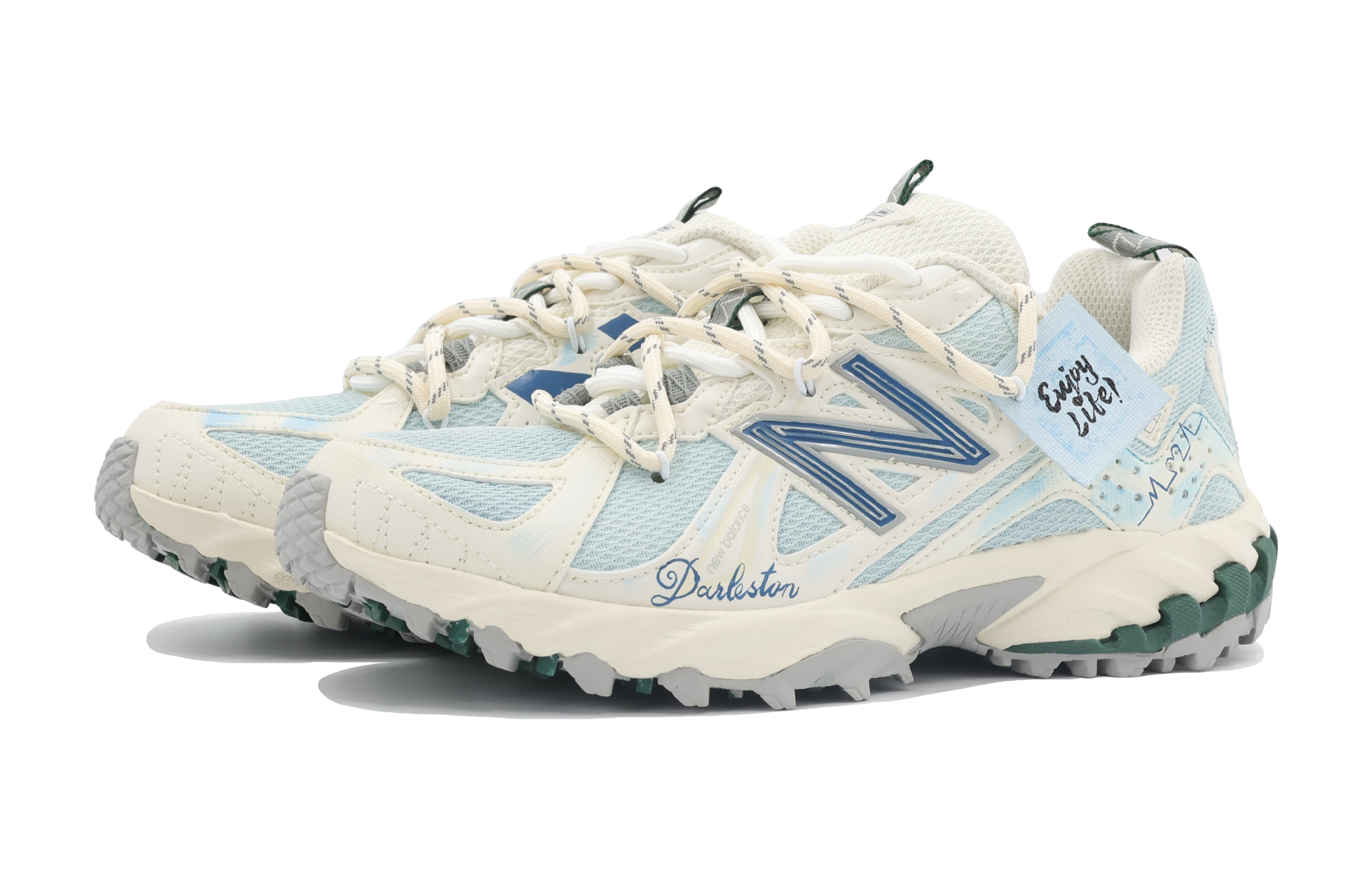 New Balance 610T Bolanmske Blue Cushioning, Wear Resistant Low top Hiking Shoes Unisex Blue Beige купить в интернет-магазине Yoocart с быстрой доставкой по России.