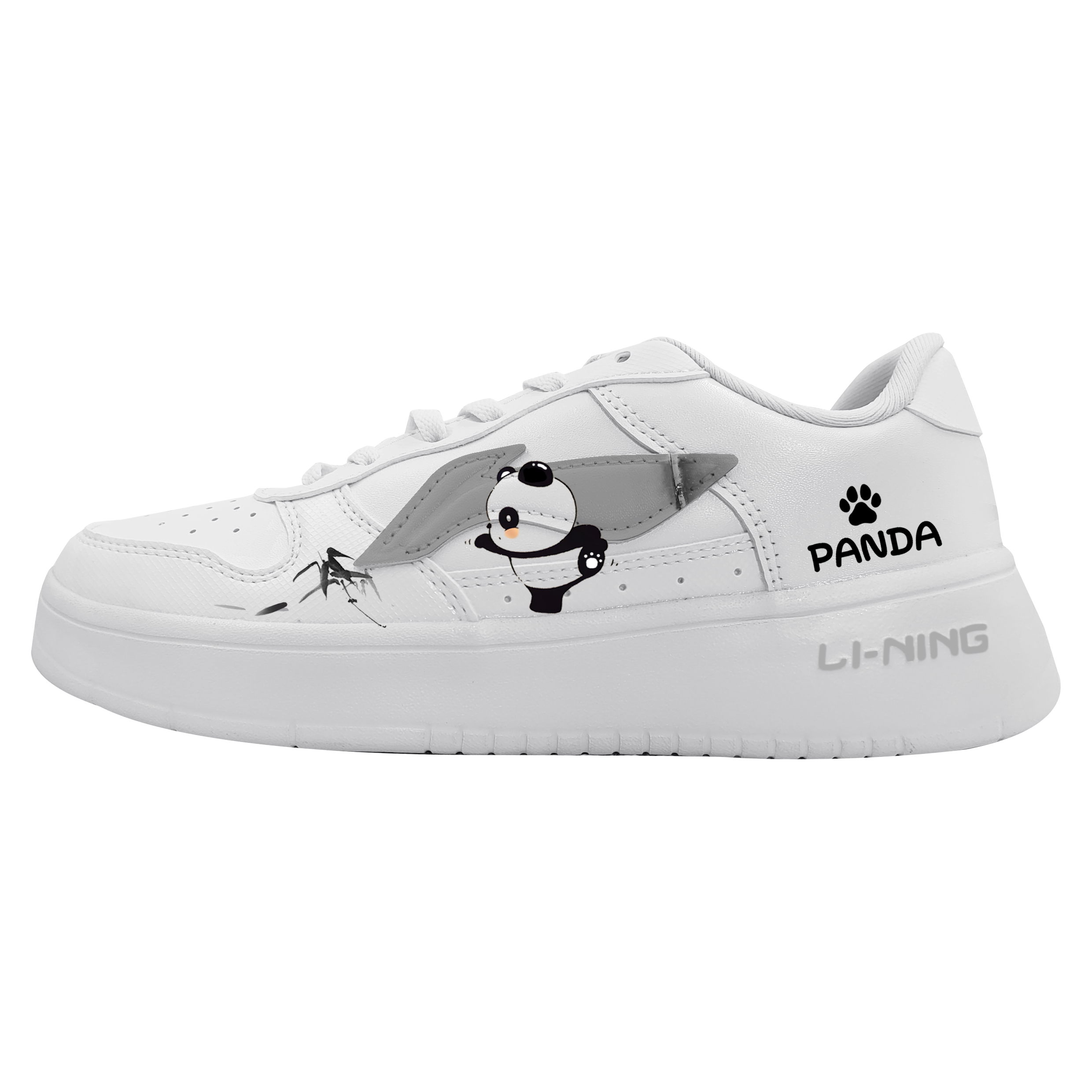 LINING Pontoon Boats Skateboard Shoes Unisex Low top White/Gray