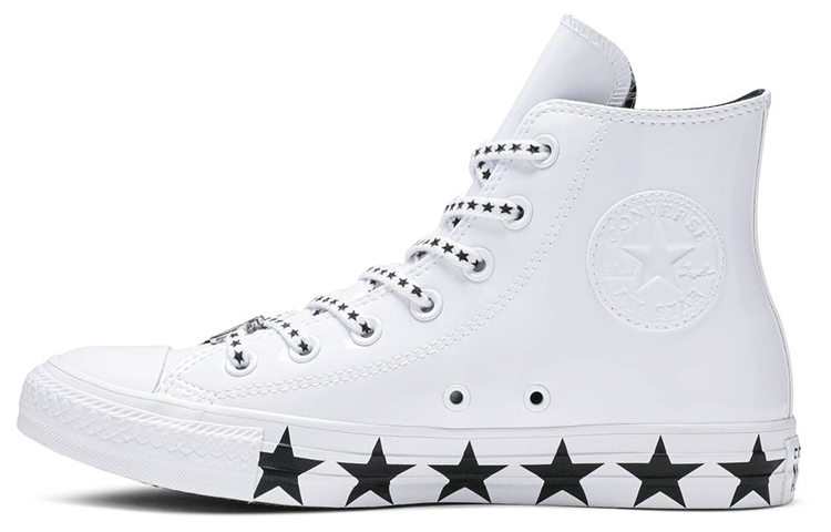 Converse Chuck Taylor All Star Hi Miley Cyrus White Black Stars Women's купить в интернет-магазине Yoocart с быстрой доставкой по России.