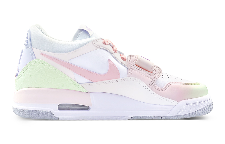 Jordan Legacy 312 Low-Top Vintage Basketball Shoes Women's White Pink Green купить в интернет-магазине Yoocart с быстрой доставкой по России.
