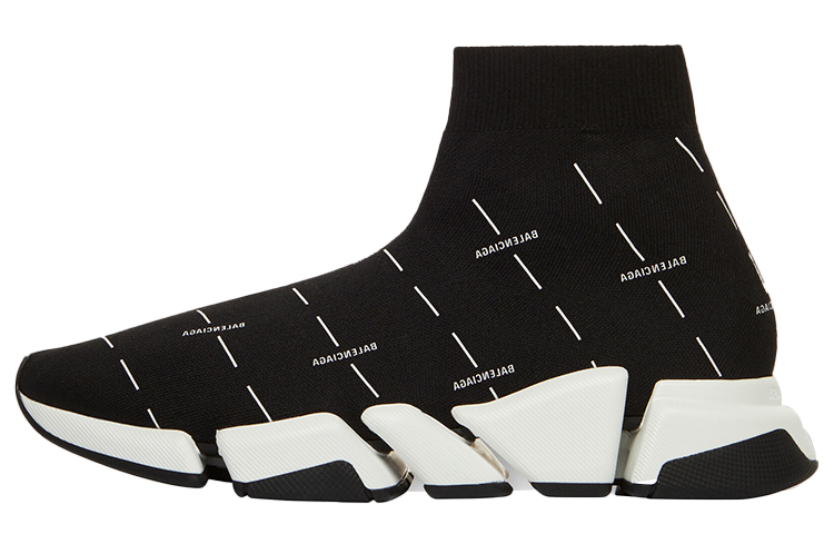 Balenciaga Speed 2.0 Black White Logo