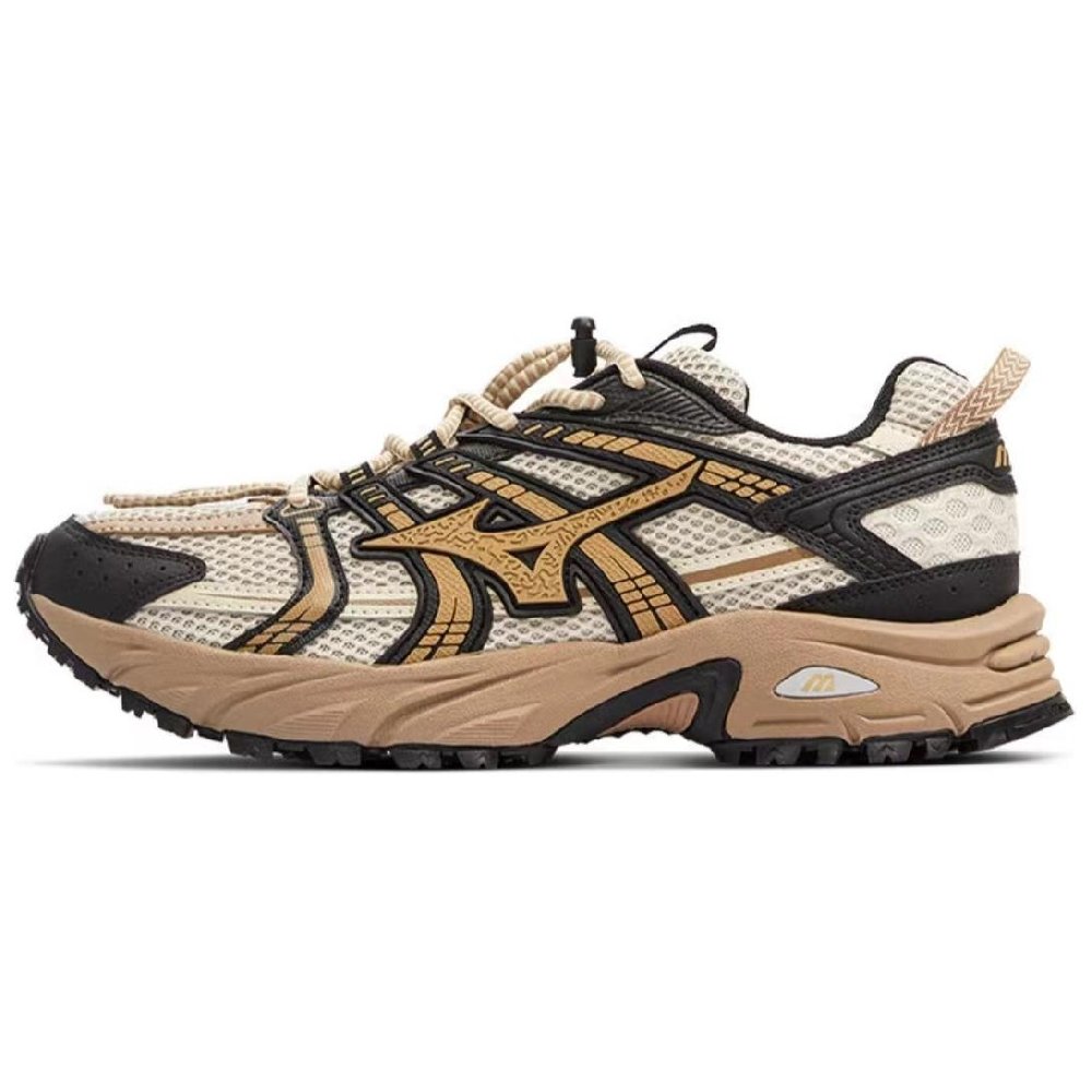 Mizuno FIYI TL Anti-Slip Wear-Resistant Low-Top Trail Running Running Shoes Unisex Beige Black