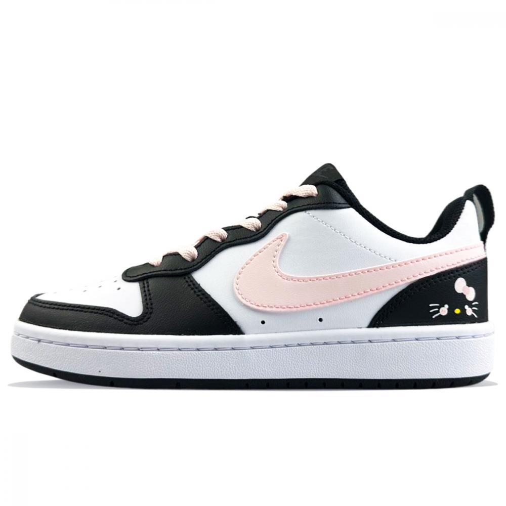 Nike Court Borough Slip-Resistant Low-Top Skateboard Shoes GS Black Pink купить в интернет-магазине Yoocart с быстрой доставкой по России.