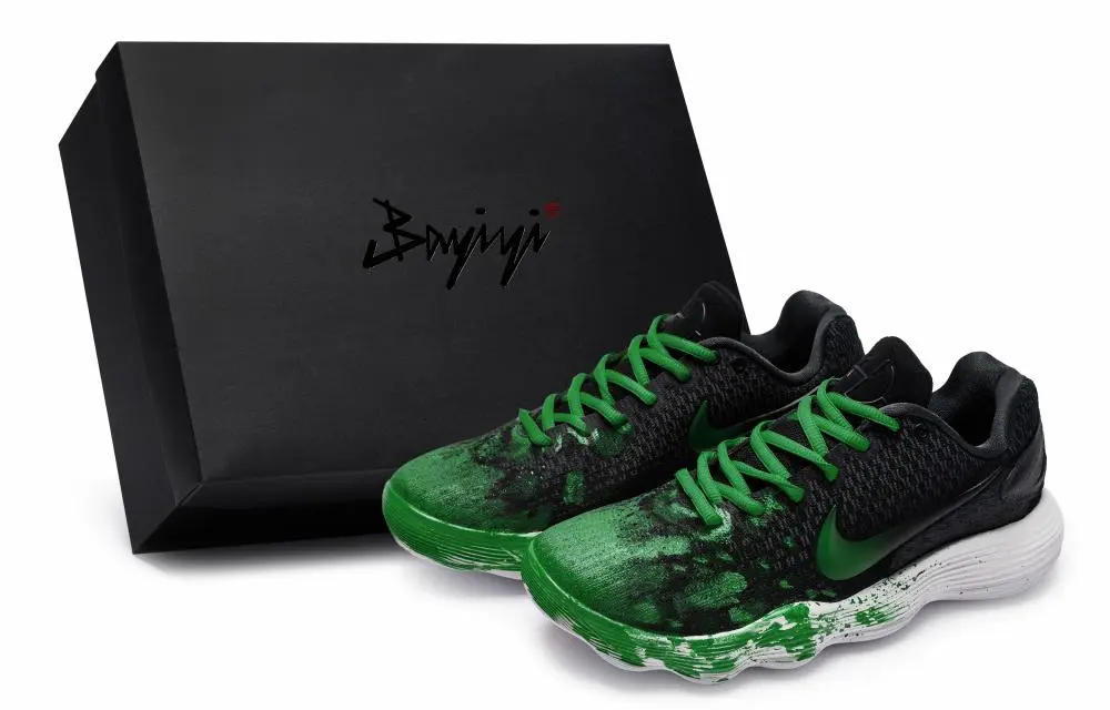 Nike Hyperdunk 2017 Basketball Shoes Men's Low top Green/Black