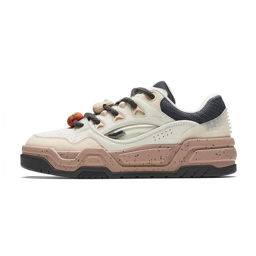 Anta Lightweight Coverage Low top Skateboard Shoes Men's Coarse Heather Gray Light Desert Ink Stone Gray