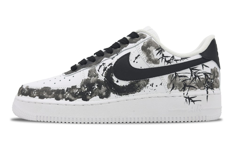 Nike Air Force 1 Low Top Skateboard Shoes GS Black White