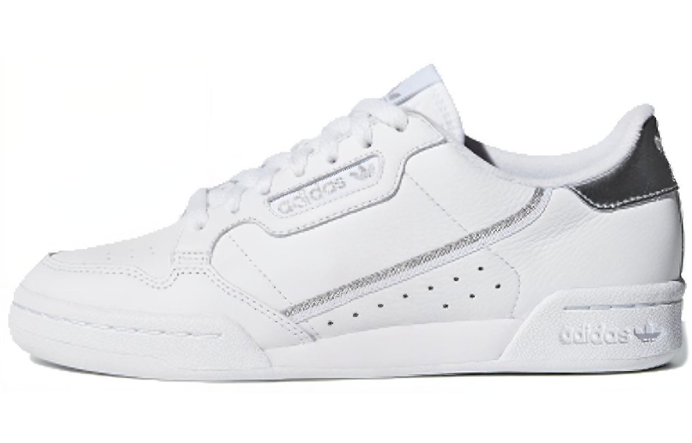 Adidas Originals Continental 80 Cloud White Silver Metallic Women's