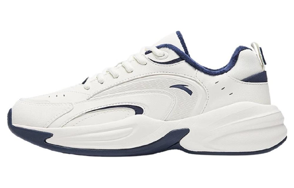 Anta ACE Wear resistant And Lightweight Low Top Chunky Sneakers Men's White Blue