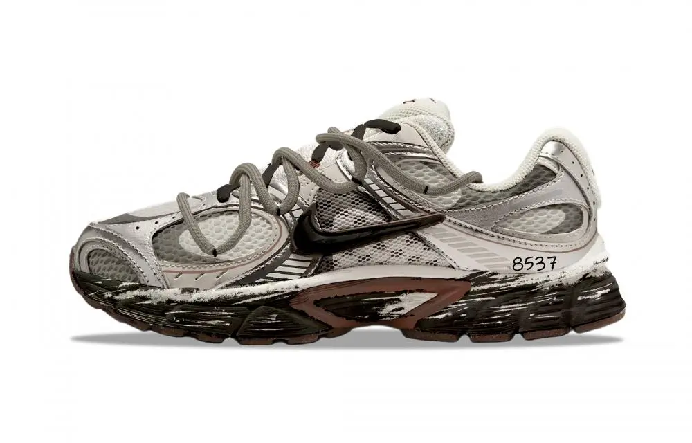 Nike V5 RNR Abrasion Resistant Breathable Low top Running Shoes Women's Khaki Gray
