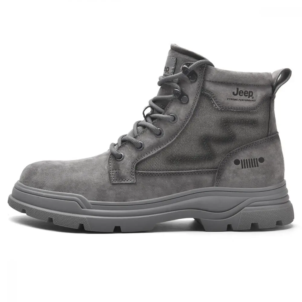 Jeep High Top Outdoor Shoes Men's Gray