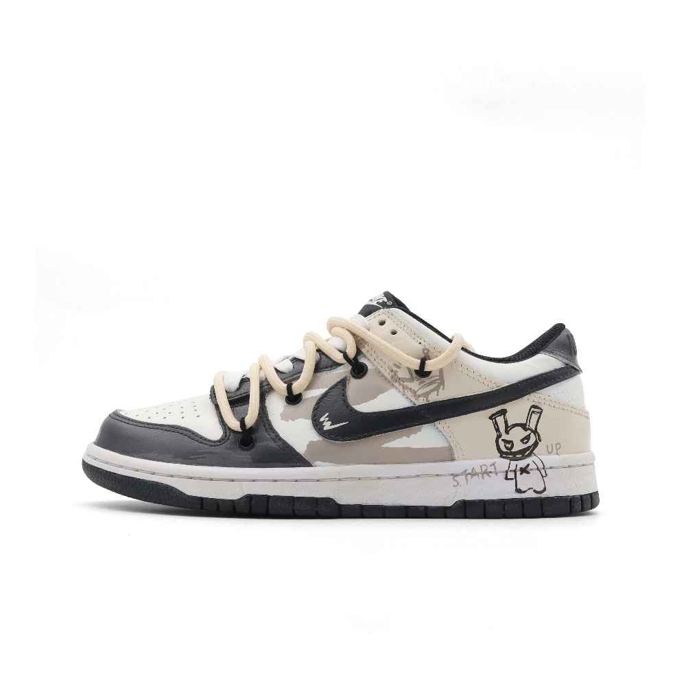 Nike Dunk Egg-Smashing Doll Trendy Play Tribe Wear-Resistant Low-Top Skateboard Shoes Unisex Brown Black