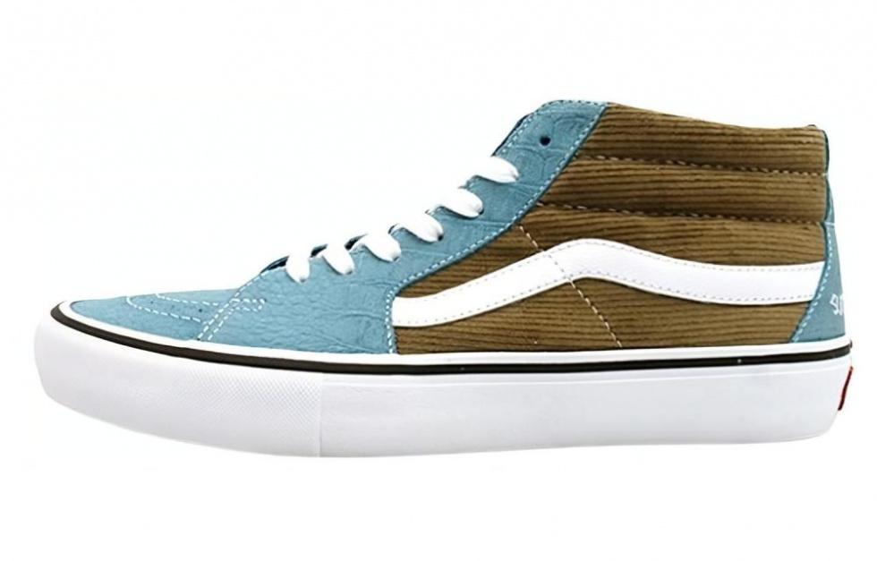 Sk8 Mid Supreme X Vans Pro 'Corduroy Croc'